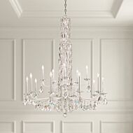 Siena 17 Light Chandelier in Antique Silver by Schonbek