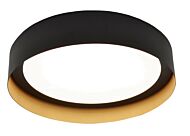 Reveal LED Flush Mount in Black and Gold by AFX Lighting