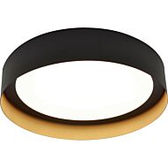 Reveal LED Flush Mount in Black and Gold by AFX Lighting