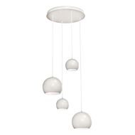 Roxy 4-Light Pendant in White