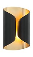 Ripcurl Two Light Wall Sconce in Matte Black by Matteo Lighting