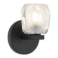 Carleton One Light Vanity in Matte Black by Matteo Lighting