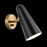 Matteo Blink 1 Light Wall Sconce In Black