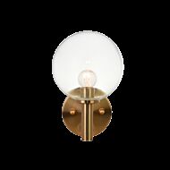 Matteo Cosmo 1 Light Wall Sconce In Aged Gold Brass