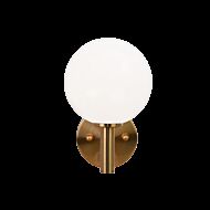 Matteo Cosmo 1 Light Wall Sconce In Aged Gold Brass