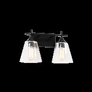 Matteo Hollis 2 Light Wall Sconce In Black