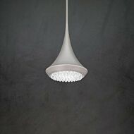 Verita LED Mini Pendant in Soft Gold by Schonbek