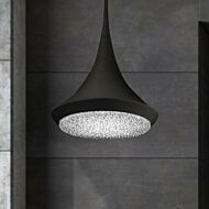 Verita LED Pendant in Black by Schonbek