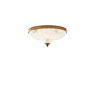 Roma LED Flush Mount in Aged Brass by Schonbek