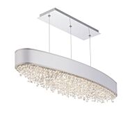 Eclyptix LED LED Linear Pendant in Stainless Steel by Schonbek