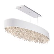 Eclyptix LED LED Linear Pendant in Stainless Steel by Schonbek