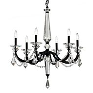 Verona Six Light Chandelier in Black by Schonbek