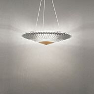 Origami LED Pendant in Aged Brass by Schonbek