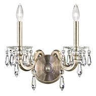 Napoli Two Light Wall Sconce in Heirloom Gold by Schonbek