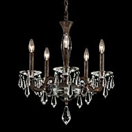 Napoli Five Light Chandelier in Heirloom Gold by Schonbek