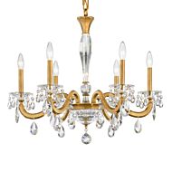 San Marco Six Light Chandelier in Heirloom Gold by Schonbek