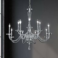 Habsburg 12 Light Chandelier in Polished Chrome by Schonbek