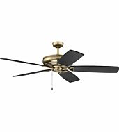 Craftmade Supreme Air Plus 62" .-Light Outdoor Ceiling Fan in Satin Brass