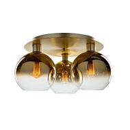 Artcraft Morning Mist 3 Light Ceiling Light in Gold