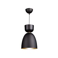 Artcraft Tempo Pendant Light in Matte Black and Brass