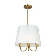 Rhythm 3-Light Pendant in Brushed Gold