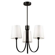 Rhythm 3-Light Chandelier in Black