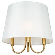 Rhythm 3-Light Semi-Flush Mount Ceiling Light in Brushed Gold