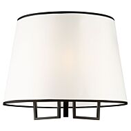 Coco 3-Light Semi-Flush Mount Ceiling Light in Black