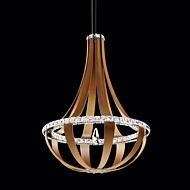 Crystal Empire LED LED Pendant in Grizzly Black by Schonbek