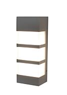 State LED Outdoor Wall Sconce in Textured Grey