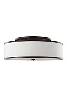 Feiss Lennon 30.25 Inch 5 Light Semi Flush Mount in Oil Rubbed Bronze