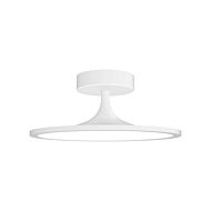 Issa LED Semi-Flush Mount in White