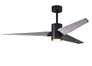 Super Janet 1-Light 60" Ceiling Fan in Matte Black