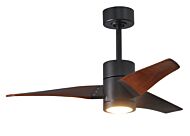 Super Janet 1-Light 42" Ceiling Fan in Matte Black