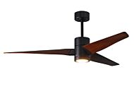 Super Janet 1-Light 60" Ceiling Fan in Matte Black