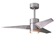 Super Janet 1-Light 42" Ceiling Fan in Brushed Nickel