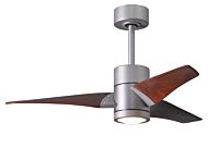 Super Janet 1-Light 42" Ceiling Fan in Brushed Nickel