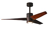 Super Janet 1-Light 52" Ceiling Fan in Textured Bronze