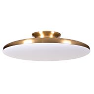 Skye LED Semi Flush Mount in Satin Brass by AFX Lighting