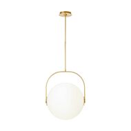 Fues LED Pendant in Natural Brass by Visual Comfort Modern