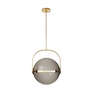 Fues LED Pendant in Natural Brass by Visual Comfort Modern