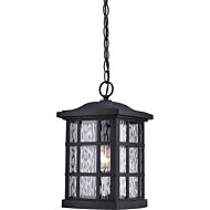 Quoizel Stonington 10 Inch Outdoor Hanging Light in Mystic Black