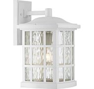 Quoizel Stonington 10 Inch Outdoor Wall Lantern in White Lustre