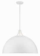 Soto Three Light Pendant in White by Crystorama