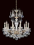 Sonatina Ten Light Chandelier in Heirloom Gold by Schonbek