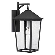 Stoneleigh One Light Outdoor Wall Mount in Mottled Black by Quoizel