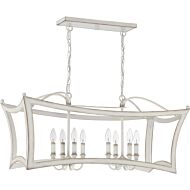 Quoizel Summerford 8 Light 36 Inch Kitchen Island Light in Antique White