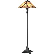 Quoizel Asheville 2 Light 60 Inch Floor Lamp in Valiant Bronze