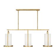 Sherwood Three Light Chandelier in Coastal Gild by Visual Comfort Studio