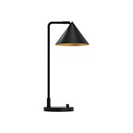 Remy One Light Table Lamp in Matte Black by Alora